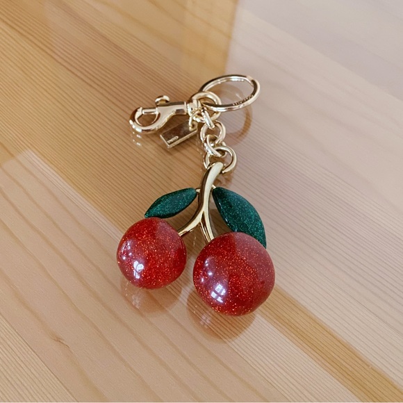 Coach Outlet Glitter Cherry Bag Charm - Picture 3 of 4